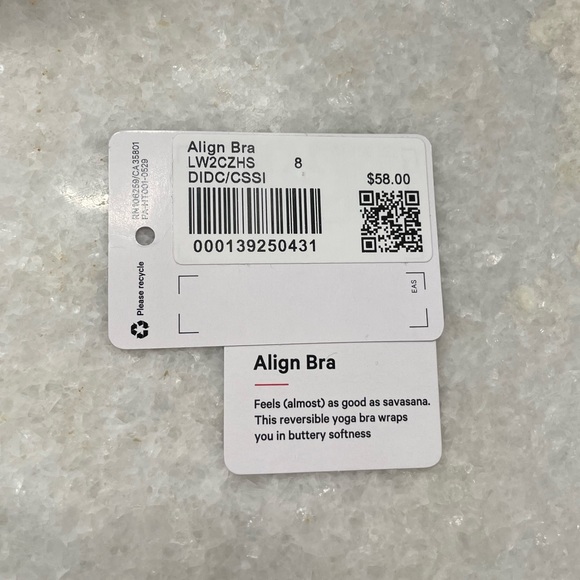 Lululemon Align Bra A/B - Diamond Dye Cassis Black / Cassis - Picture 7 of 9